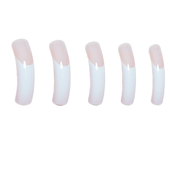 Premium French Tip Press-On Nails Bowlift