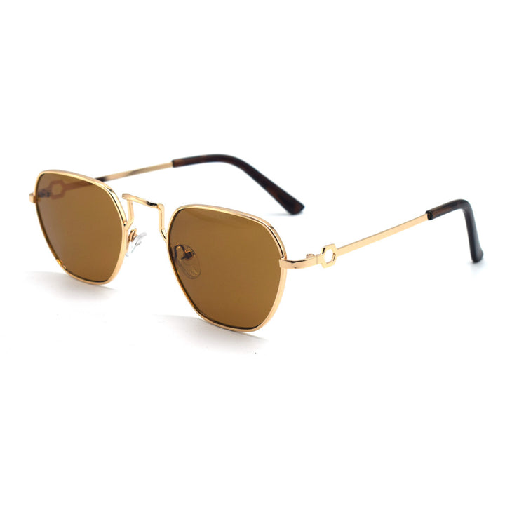Vintage-Inspired Geometric Frame Sunglasses Bowlift
