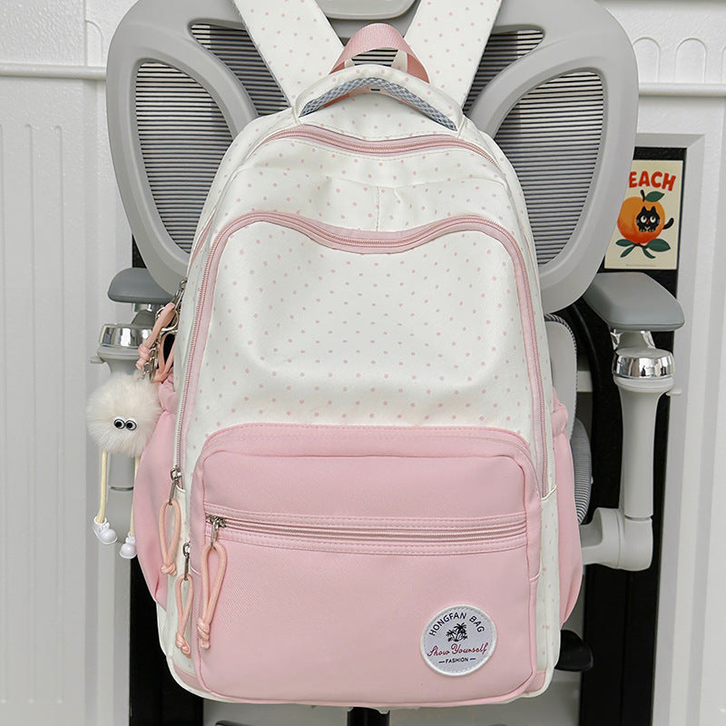 Multifunctional Polka Dot Backpack