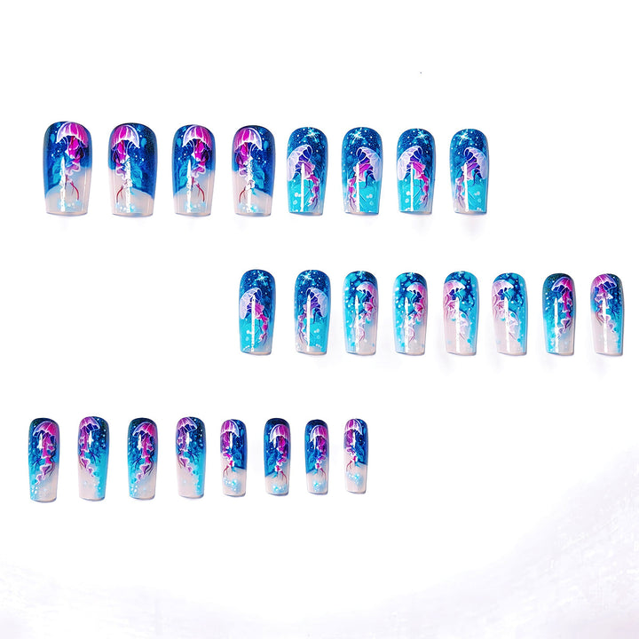 Artistic Jellyfish Nail Art Bowlift