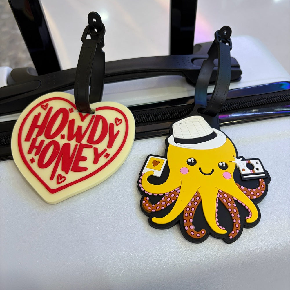 Heart-Shaped Travel Luggage Tag Bowlift