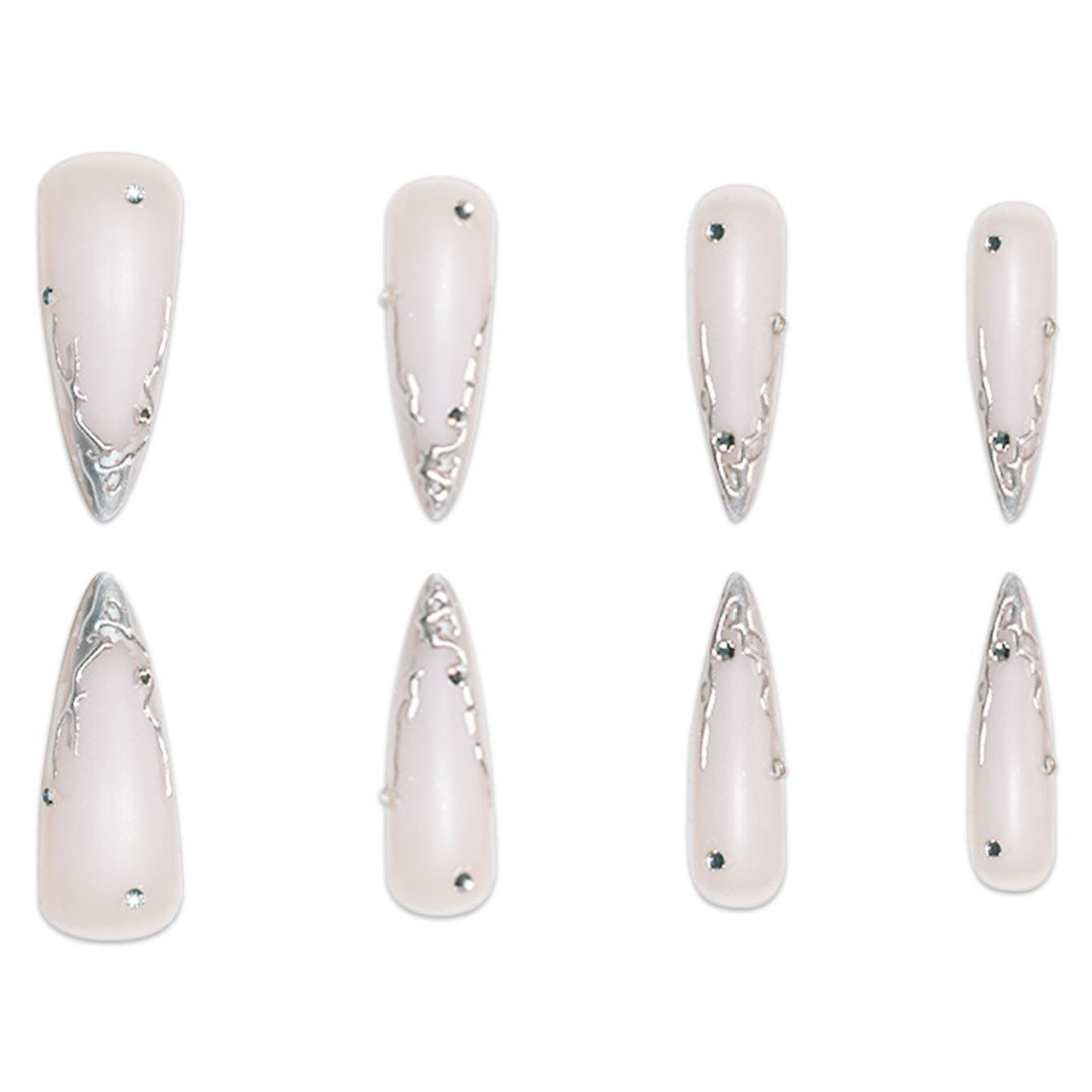 Angular Stiletto Press-On Nail Extensions Bowlift