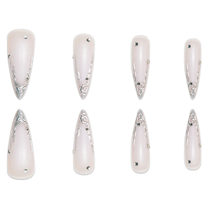 Angular Stiletto Press-On Nail Extensions Bowlift