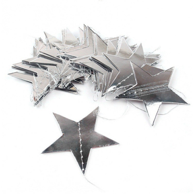 Unisex nan hanging star garlands made of metallic paper for party decoration and photo background Bowlift
