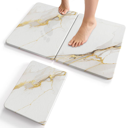 Luxury Marble Effect Bath Mat