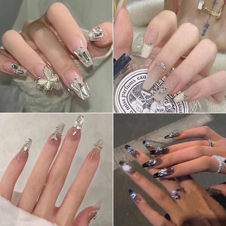 Floral-Inspired Elegant Press-On Nail Design Bowlift
