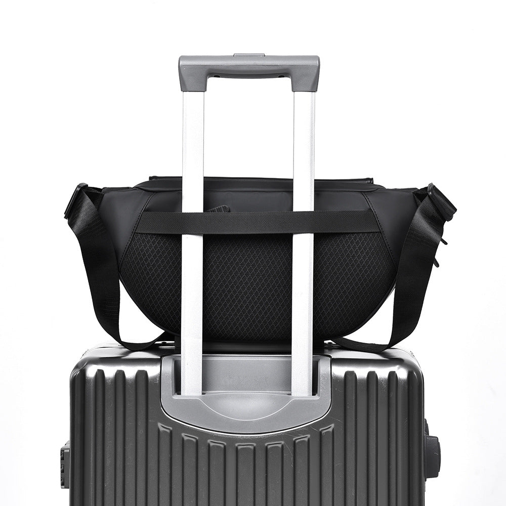 Multifunctional Crossbody Bag with Innovative Compartment Design Bowlift