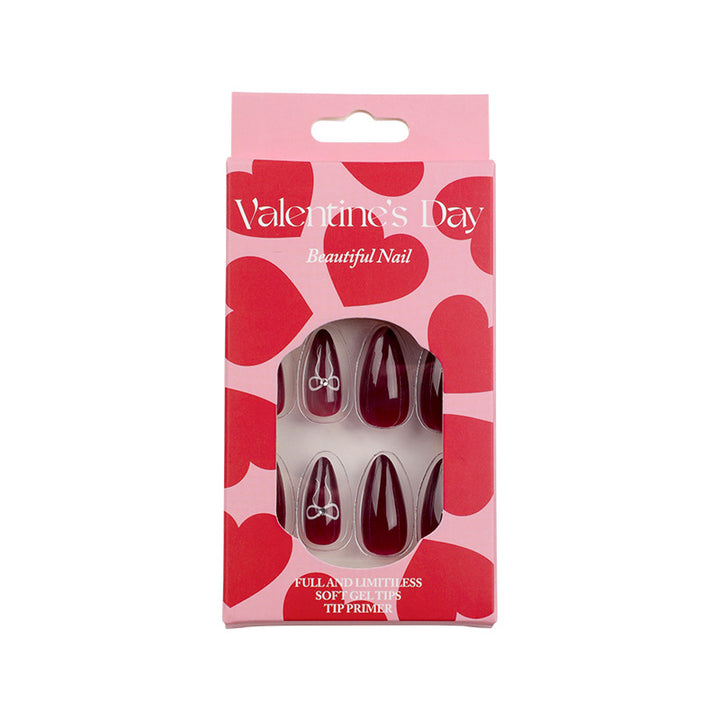 Exquisite Nail Art with Heart Design Bowlift