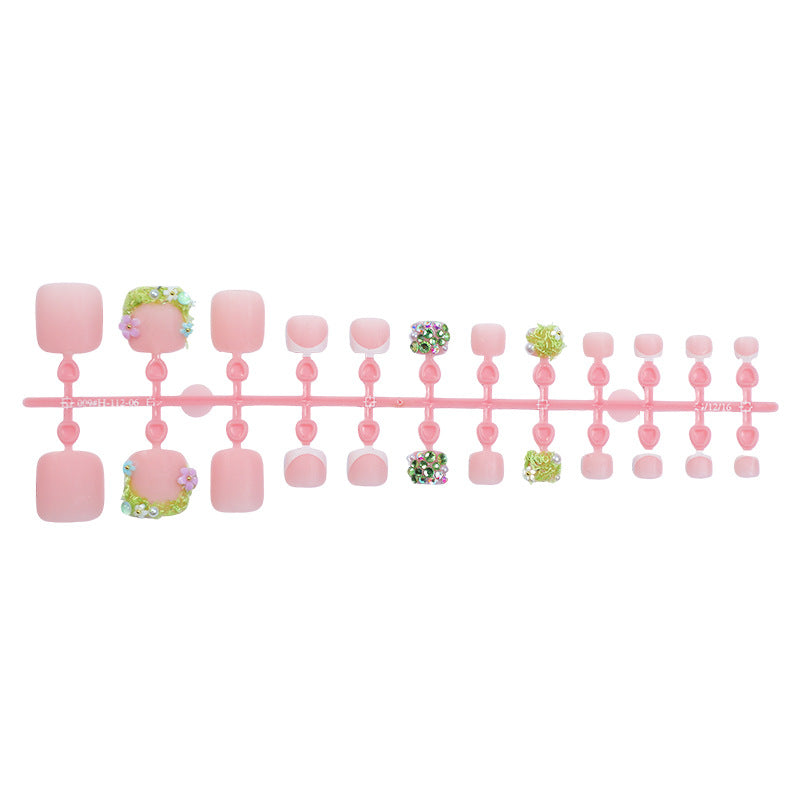 Floral Design Press-On Nails Set Bowlift 1788496077