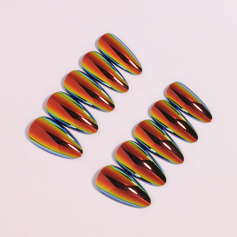 Elegant Stiletto-Shaped Press-On Nails Bowlift