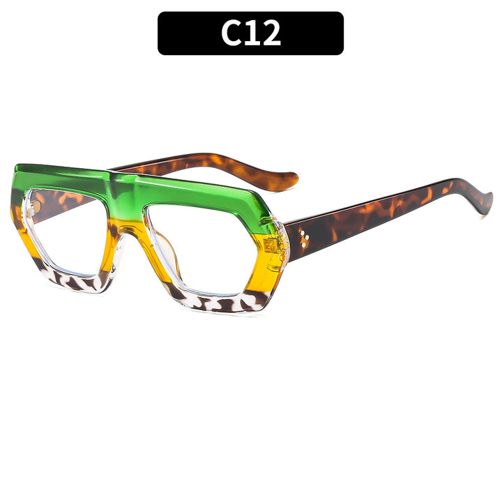 Trendsetting Geometric Oversized Sunglasses