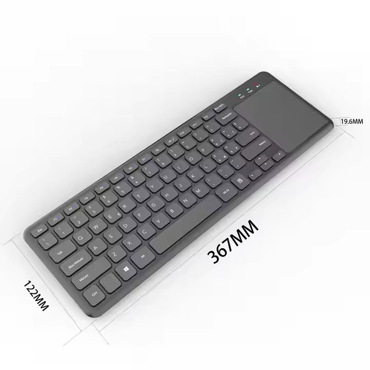 Ultra-Slim Wireless Keyboard with Touchpad Bowlift