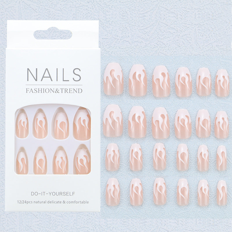 Artistic Graphic Press-On Nail Set Bowlift