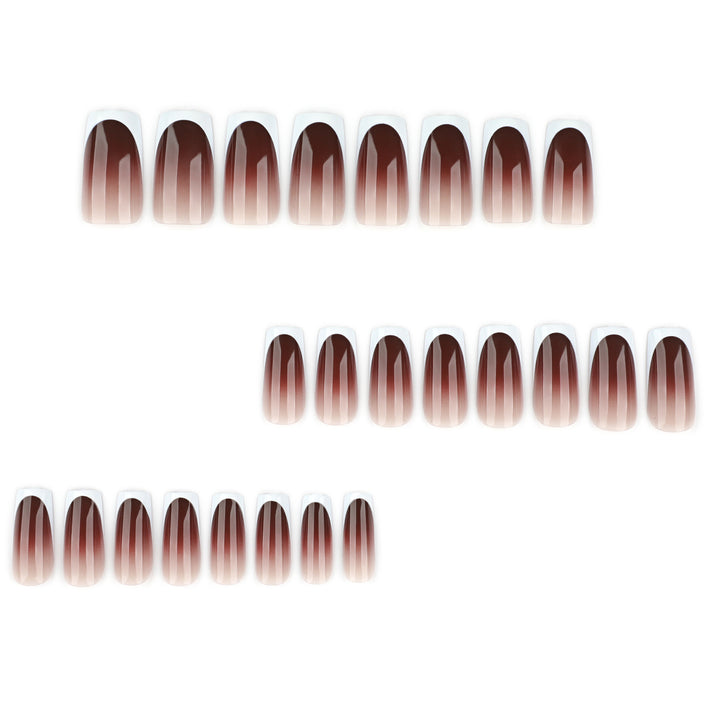 Artful Nail Extensions with Elegant French Tip Bowlift