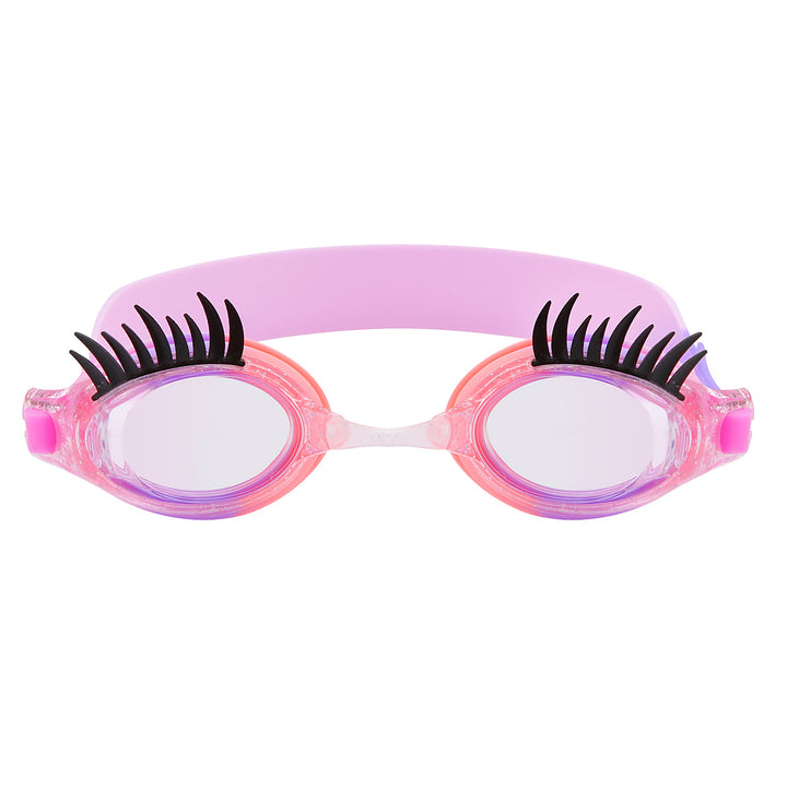 Swimming goggles with unique eyelash design Bowlift