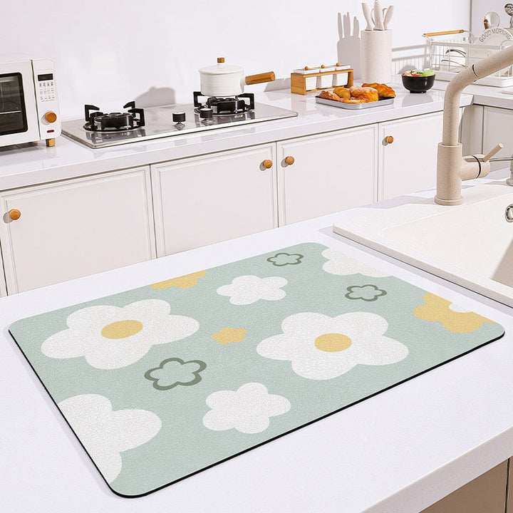 Floral Kitchen Comfort Mat Bowlift