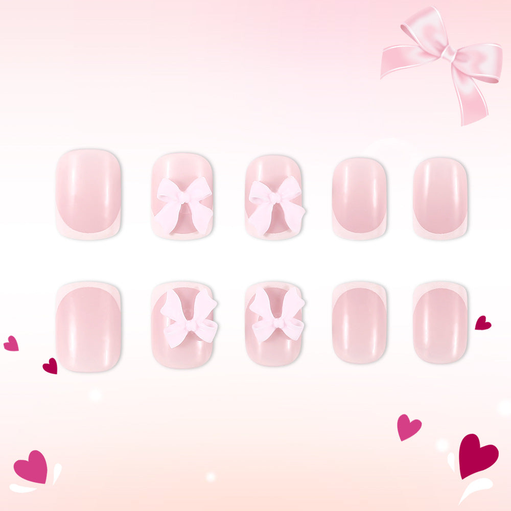 Floral Embellished Press-On Nail Art Bowlift