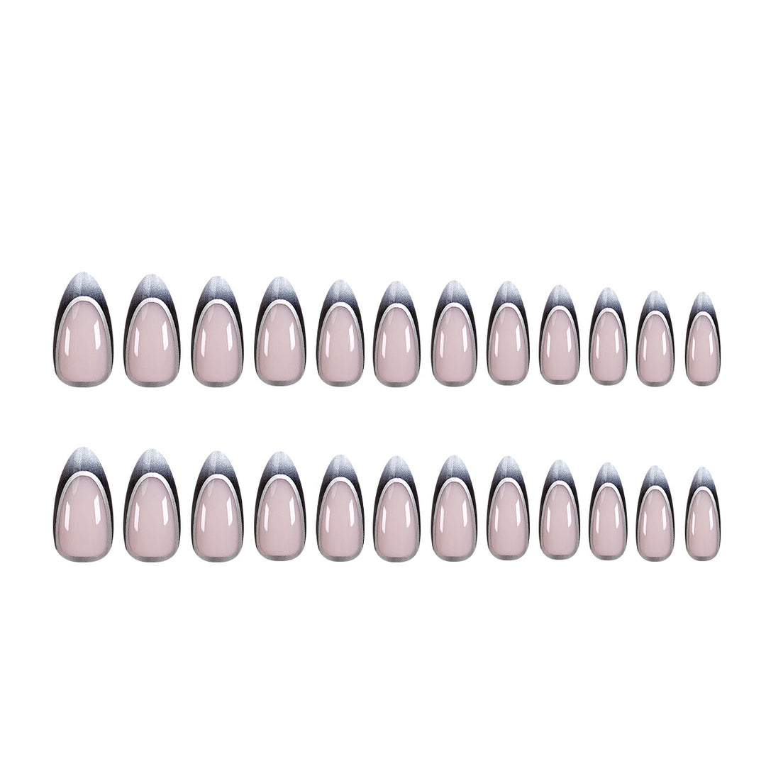 Stiletto artificial nails with elegant ombre design Bowlift