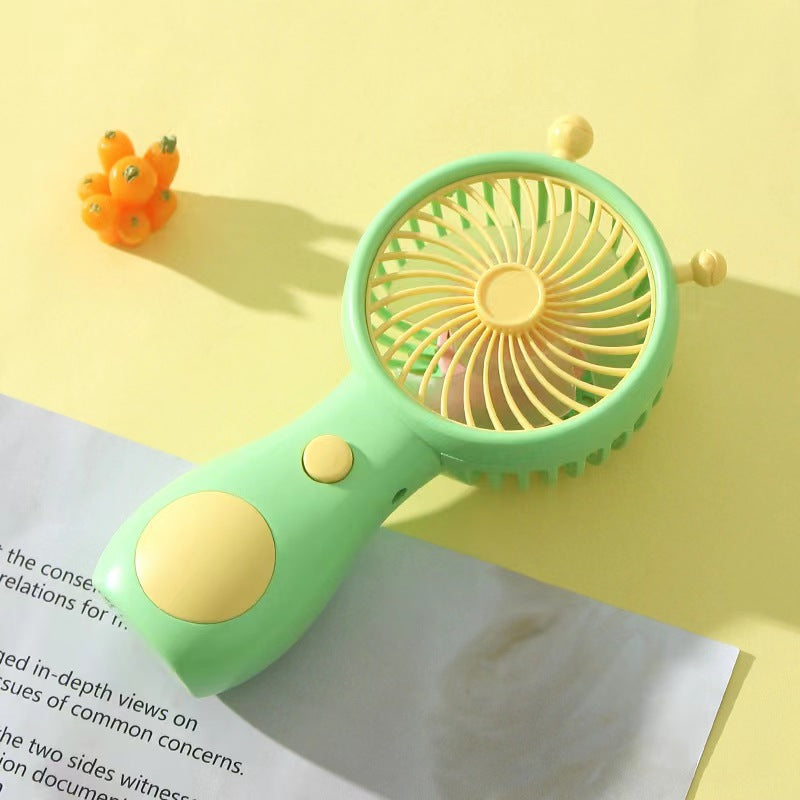 Women's Portable Hand Fan with Pony-Shaped Design Bowlift
