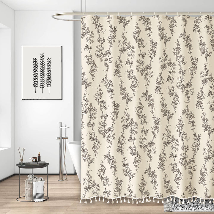 Decorative Bathroom Shower Curtain Bowlift