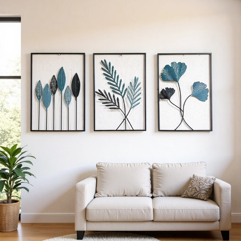 Decorative Leaf Wall Art Set Bowlift