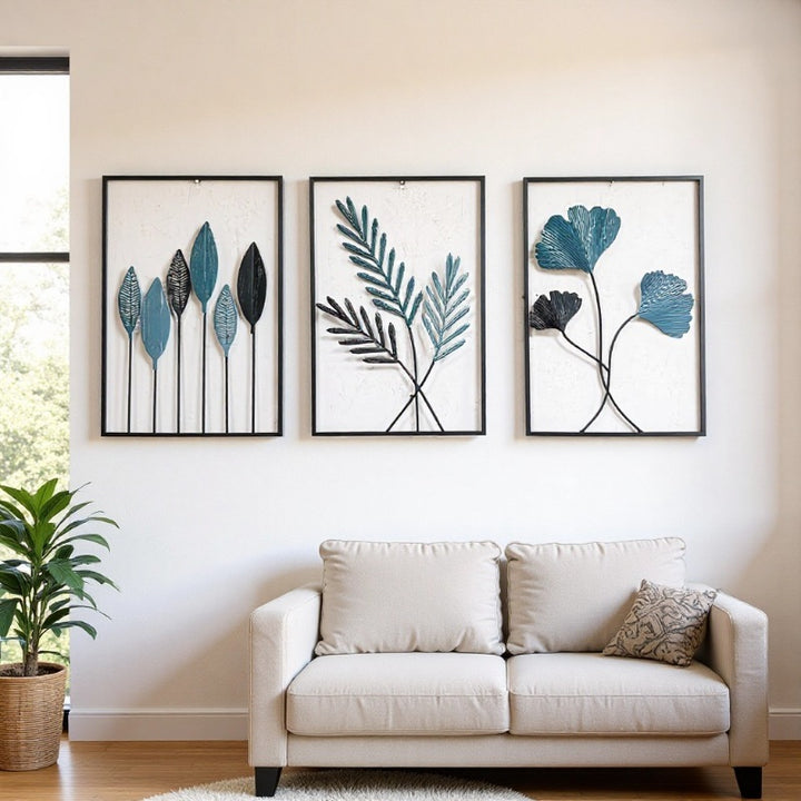 Decorative Leaf Wall Art Set Bowlift