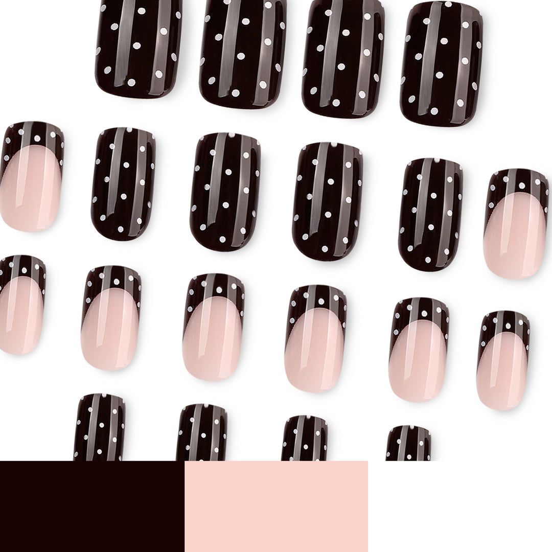 Artful Nail Art with Trendy Dot Design Bowlift