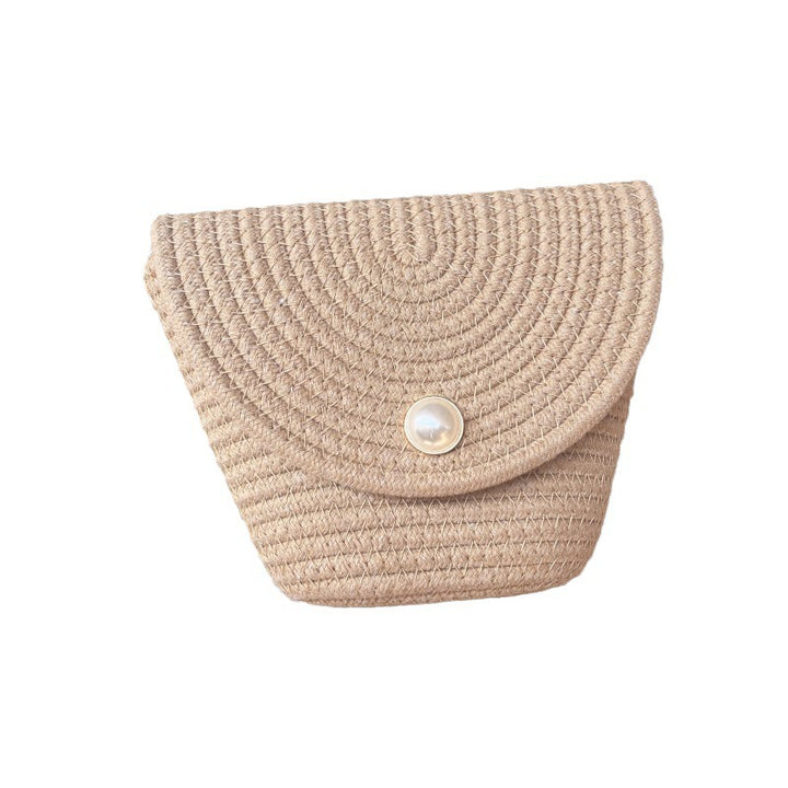 Ladies Stylish Clutch made of woven material Bowlift