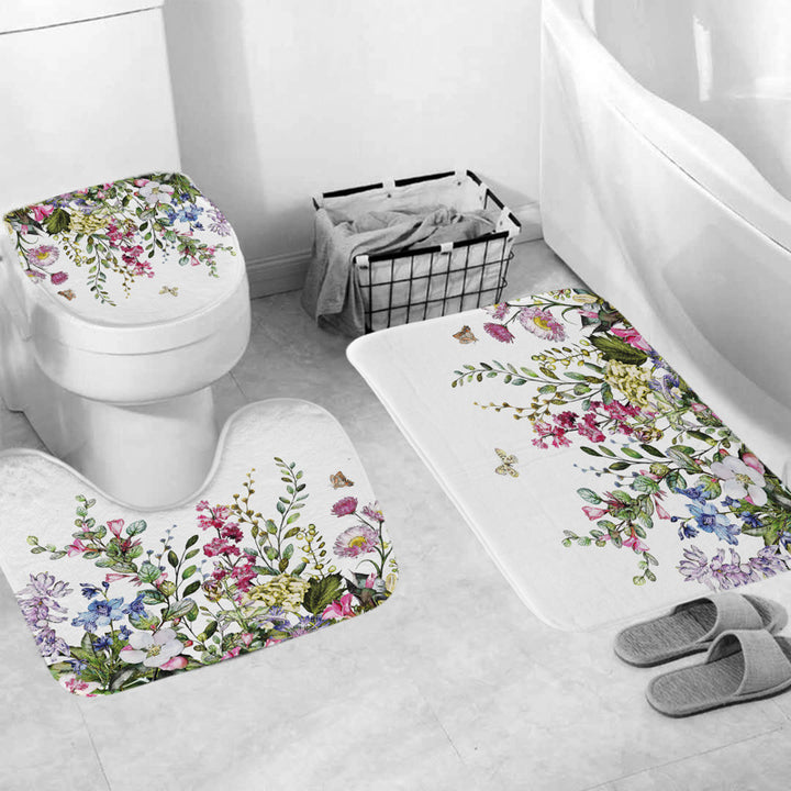 Leafy Botanical Themed Bathroom Ensemble Bowlift