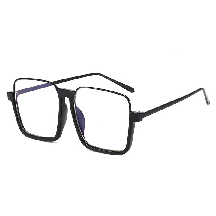 Women's square sunglasses with transparent frame and polarized lenses Bowlift