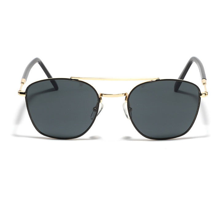 Women's fashionable square sunglasses with luxurious metal frame Bowlift