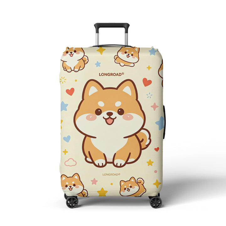 Women's luggage cover with cute Corgi design Bowlift