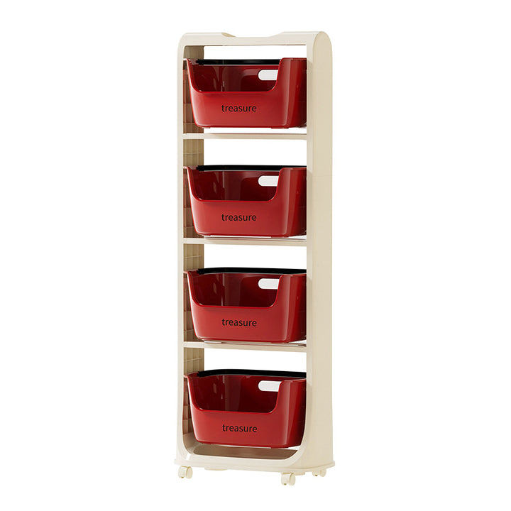 Multi-Tier Storage Organizer with Baskets Bowlift