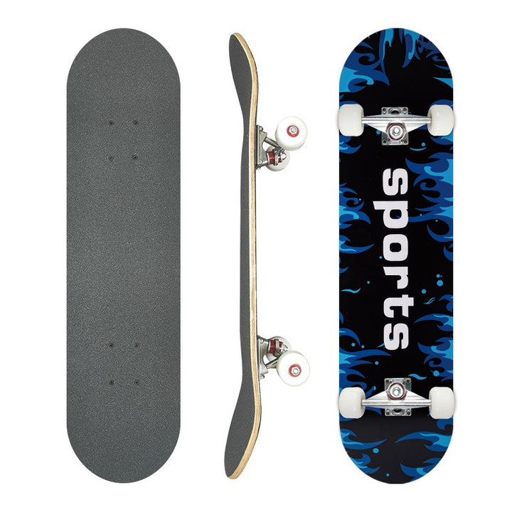 Complete Street Skateboard with Maple Deck Concave and Durable PU Wheels Bowlift