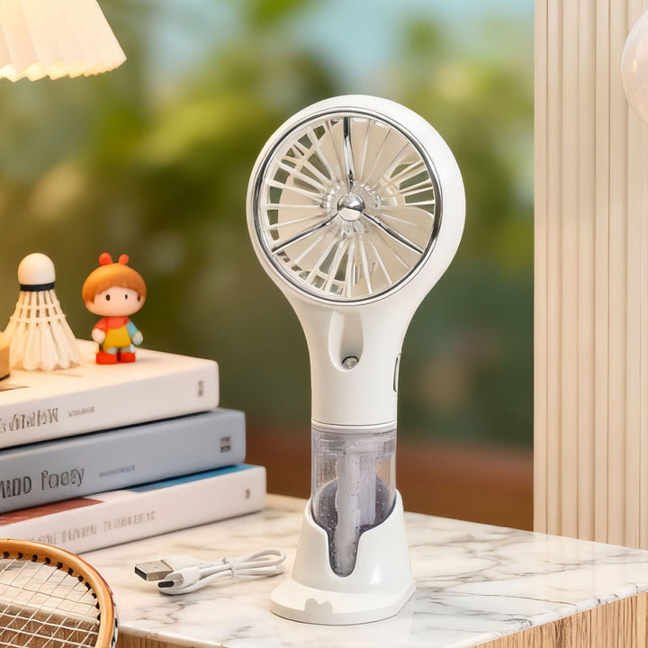 Women's Portable Mini Humidifier Fan with USB Connection Bowlift