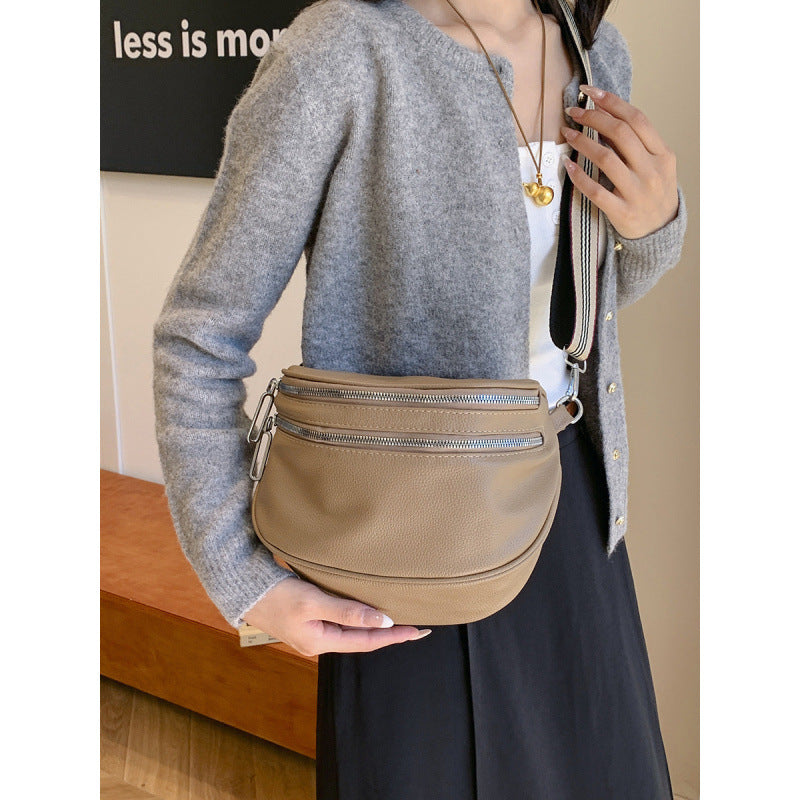 WoChic Dual-Zipper Crossbody Bag Bowlift
