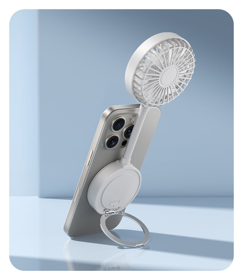 Women's Portable Phone Fan with Magnetic Closure Bowlift