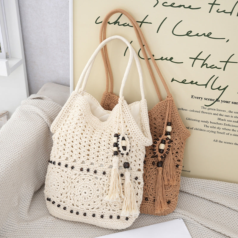 Handcrafted Macrame Shoulder Bag Bowlift