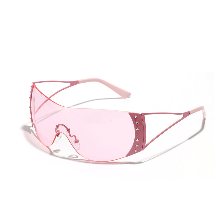 Women futuristic sunglasses with stylish frame and high-grade UV protection Bowlift