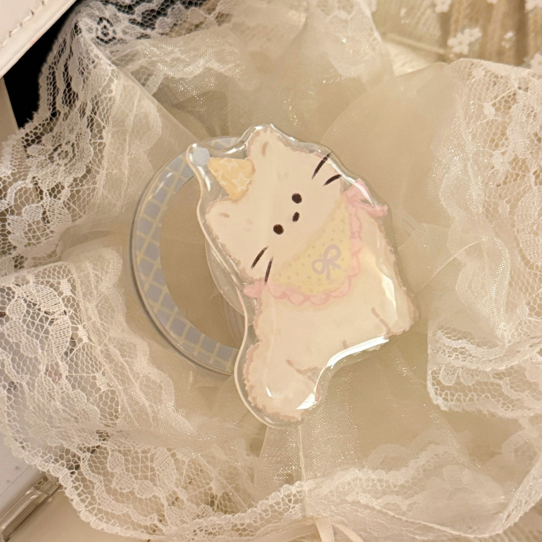 Kawaii Cat Design Phone Holder Bowlift
