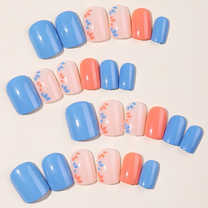 Creative nail set with floral and glamorous design Bowlift