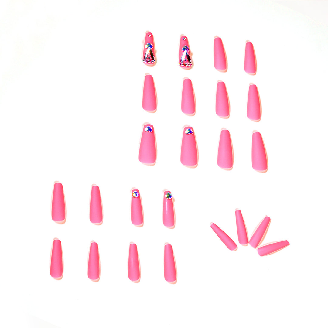 Artful nail art with glitter and heart accents Bowlift