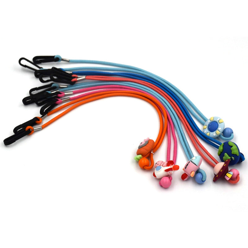 Adjustable Eyewear Retainer with Decorative Bead Bowlift