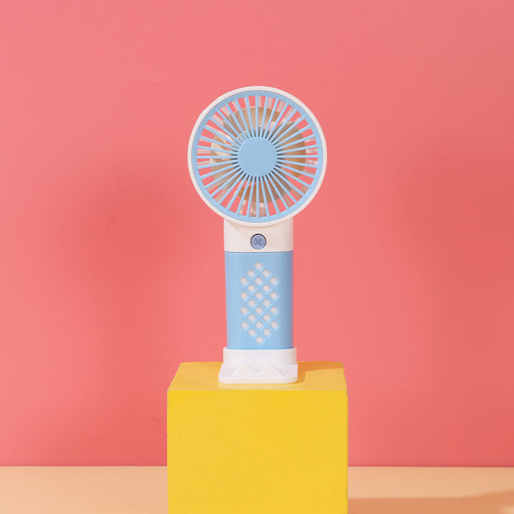 Women Portable Hand Fan with Ergonomic Handle and Adjustable Tilt Angle Bowlift