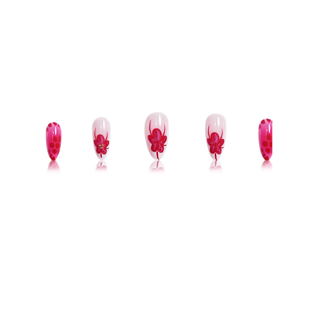 Elegant Floral Stiletto Nail Art Bowlift 1787977864