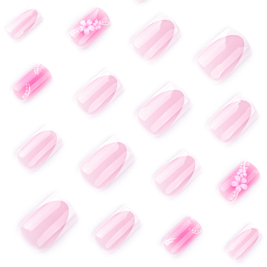 Artfully decorated gel nails Bowlift