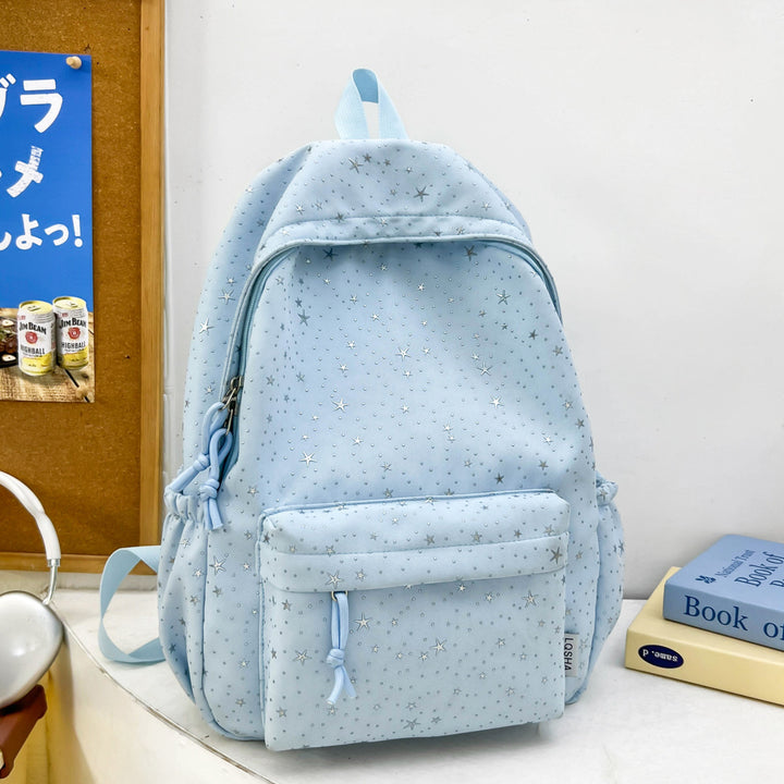 Starry-Patterned Functional Backpack