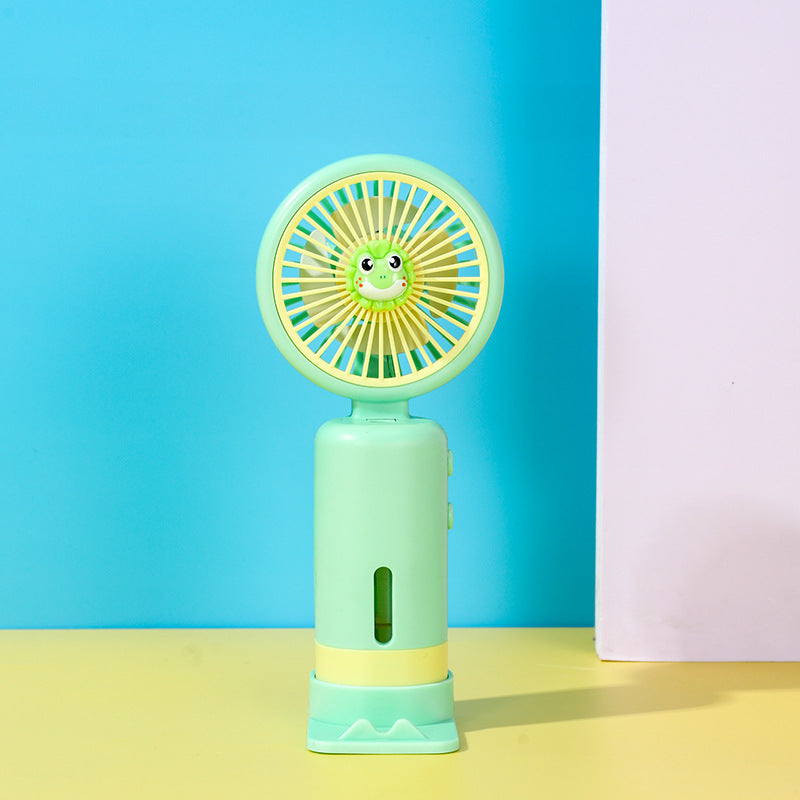 Women's Portable Mini Hand Fan with Cute Animal Design Bowlift