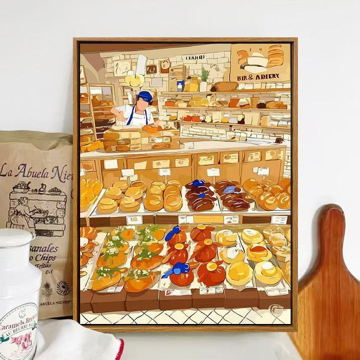 Bakery-Themed Illustrated Wall Art Bowlift