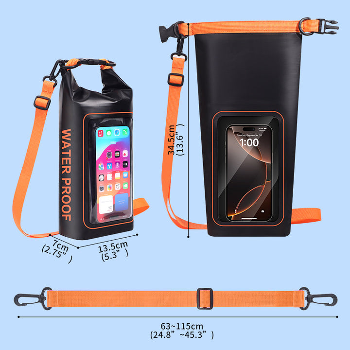 Unisex Waterproof Smartphone Bag with Ergonomic Shoulder Strap Bowlift